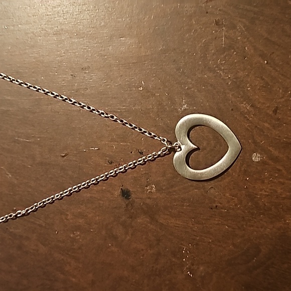 R. Tennesmed Designer Retro Tart Tin/Pewter Necklace, 24" Length, from Sweden - Picture 2 of 7